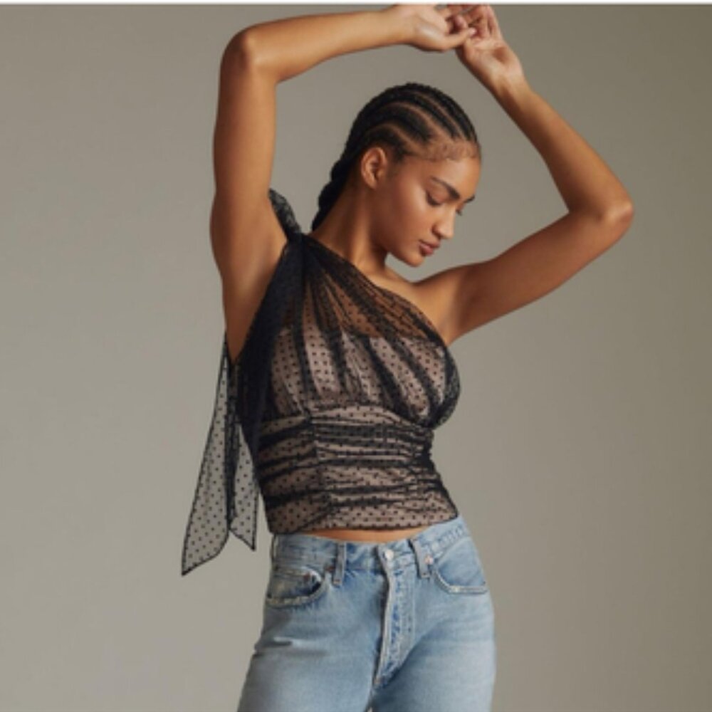 Anthropologie Layered - Tulle Top